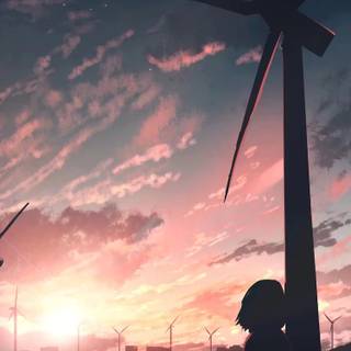 Girl sad anime wallpaper