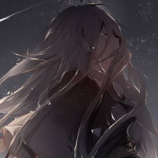 Girl sad anime wallpaper