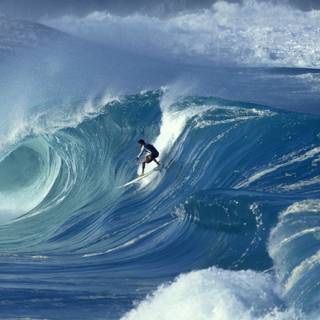 Big wave surfing wallpaper