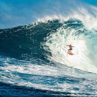 Big wave surfing wallpaper