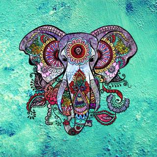 Elephant mandala wallpaper