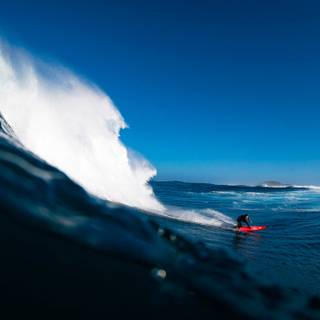Big wave surfing wallpaper