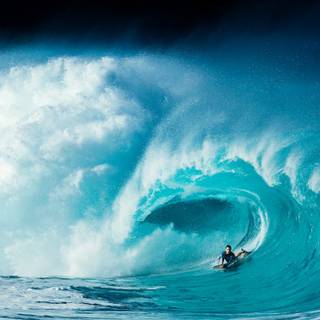 Big wave surfing wallpaper