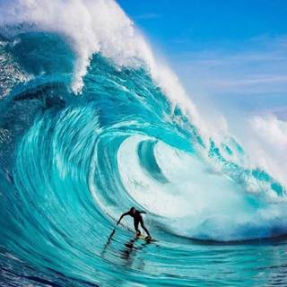 Big wave surfing wallpaper