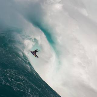 Big wave surfing wallpaper