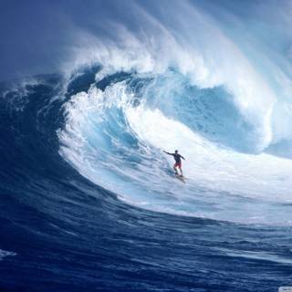 Big wave surfing wallpaper