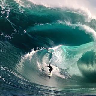 Big wave surfing wallpaper