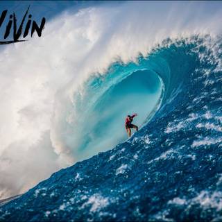 Big wave surfing wallpaper