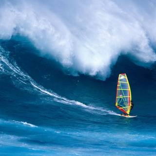 Big wave surfing wallpaper