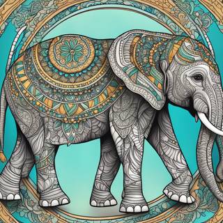 Elephant mandala wallpaper