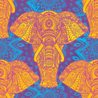 Elephant mandala wallpaper