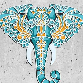 Elephant mandala wallpaper