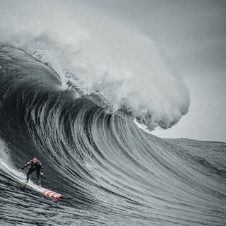 Big wave surfing wallpaper