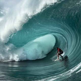 Big wave surfing wallpaper