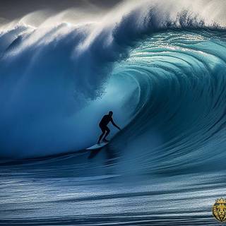 Big wave surfing wallpaper