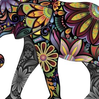 Elephant mandala wallpaper
