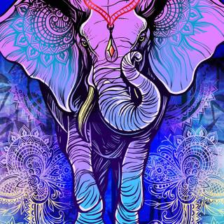 Elephant mandala wallpaper