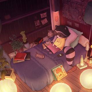 Lofi spring aesthetic wallpaper