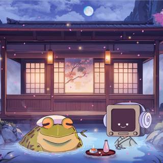 Lofi spring aesthetic wallpaper