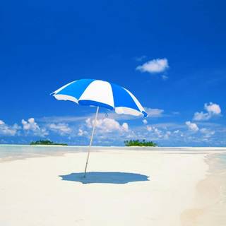 Beach umbrella wallpaper