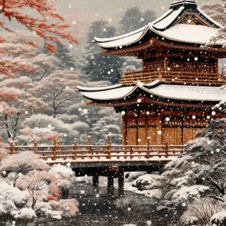 Japan winter iPhone wallpaper