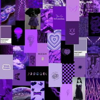 Preppy purple winter wallpaper
