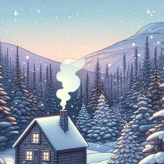 Preppy purple winter wallpaper