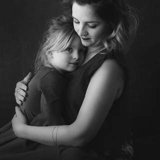 Mother black and white wallpaper