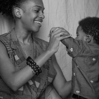 Mother black and white wallpaper