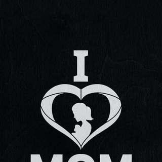 Mother black and white wallpaper