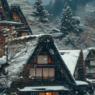 Japan winter iPhone wallpaper