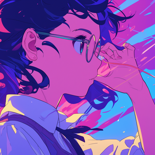 Anime girl adorable preppy wallpaper