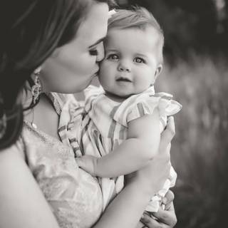 Mother black and white wallpaper