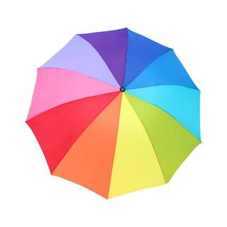 Spring rainbow umbrella wallpaper