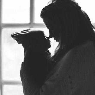 Mother black and white wallpaper