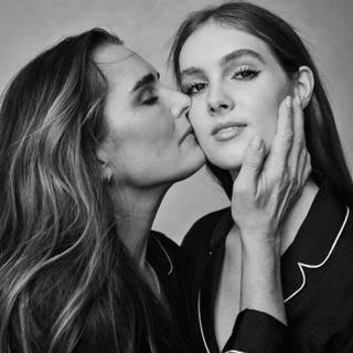 Mother black and white wallpaper