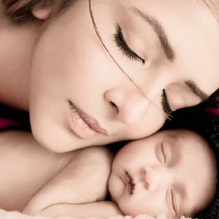 Mother and baby HD wallpaper