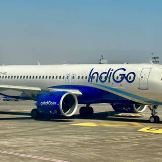 IndiGo flight wallpaper
