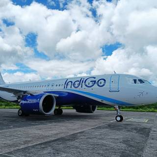 IndiGo flight wallpaper