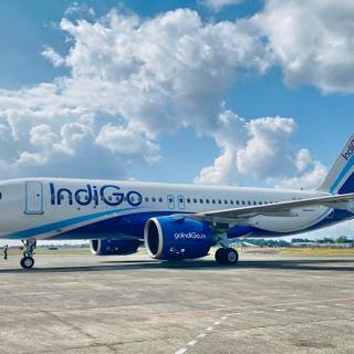 IndiGo flight wallpaper