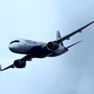 IndiGo flight wallpaper