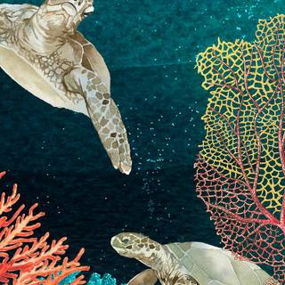 Turtle collage wallpaper