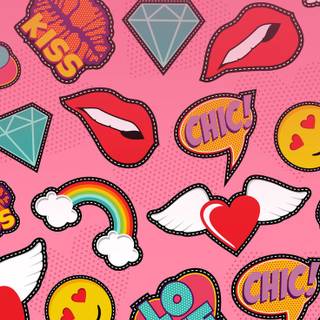 Girly pop wallpaper