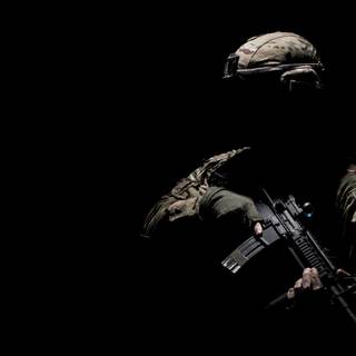 Black military computer wallpaper