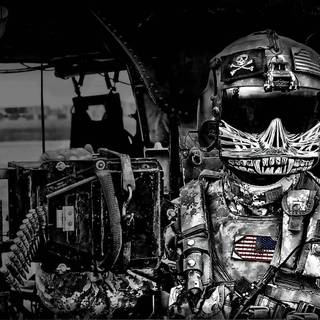 Black military computer wallpaper