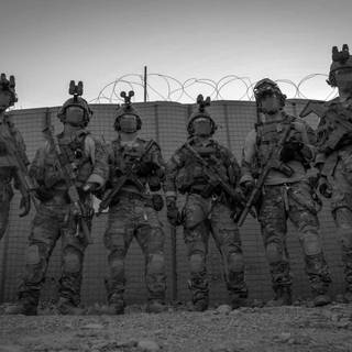 Black military computer wallpaper