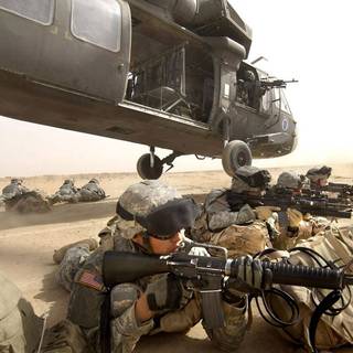 Black military computer wallpaper