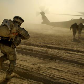 Black military computer wallpaper