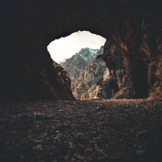 Cave entrance wallpaper