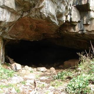 Cave entrance wallpaper